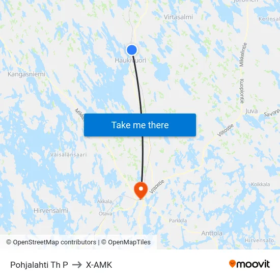 Pohjalahti Th  P to X-AMK map