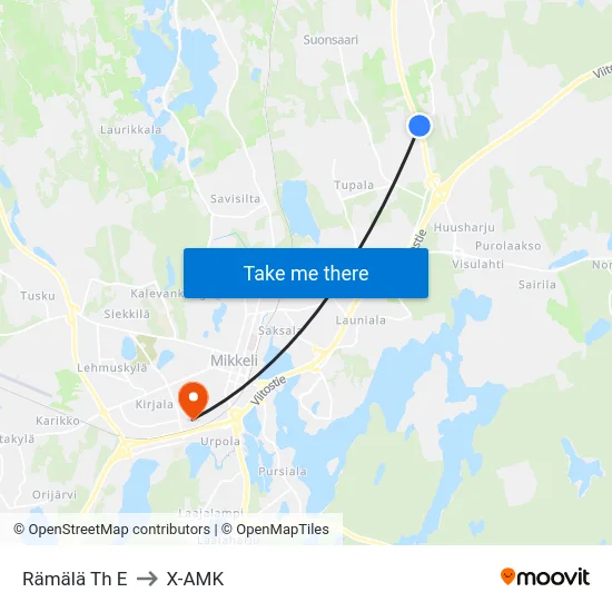 Rämälä Th  E to X-AMK map
