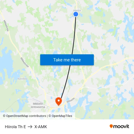 Hiirola Th  E to X-AMK map