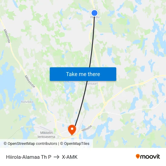 Hiirola-Alamaa Th  P to X-AMK map
