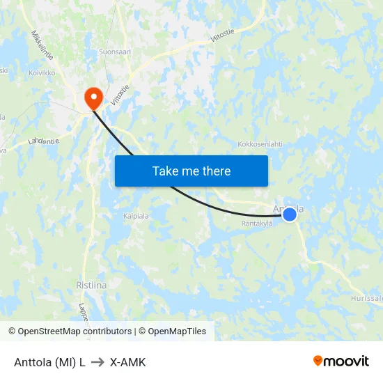 Anttola (Ml)  L to X-AMK map