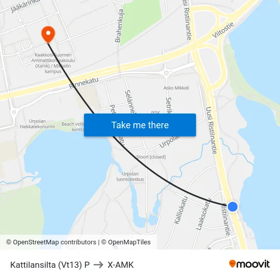 Kattilansilta (Vt13)  P to X-AMK map
