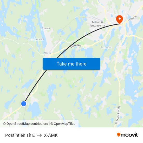 Postintien Th  E to X-AMK map