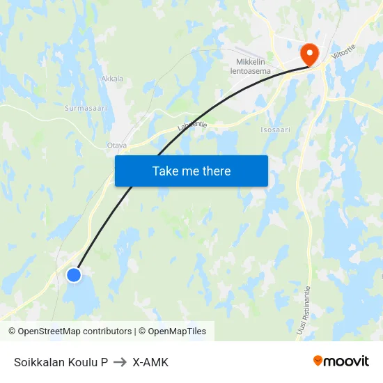 Soikkalan Koulu P to X-AMK map