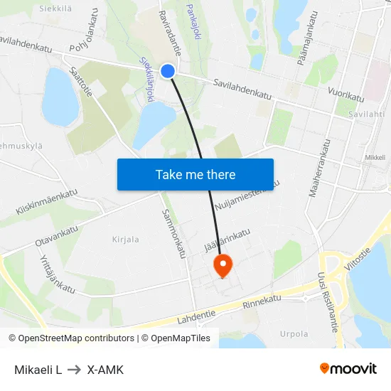 Mikaeli  L to X-AMK map