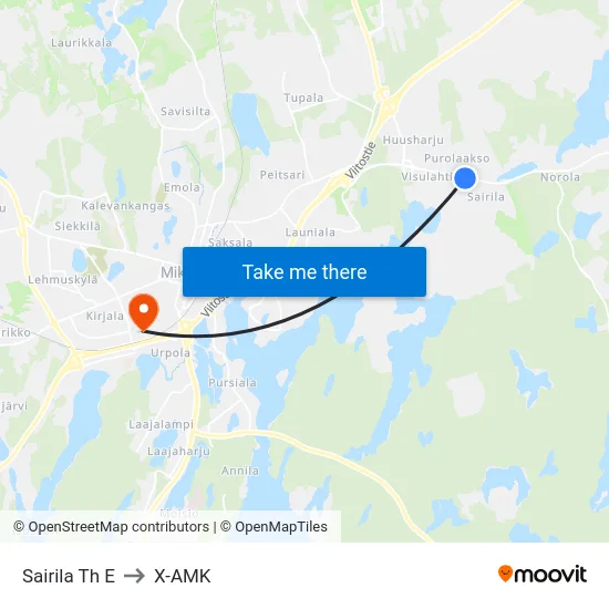 Sairila Th  E to X-AMK map