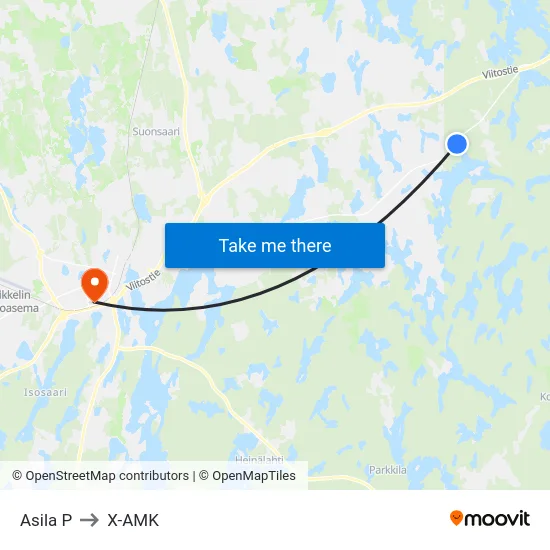 Asila  P to X-AMK map