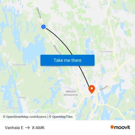 Vanhala  E to X-AMK map