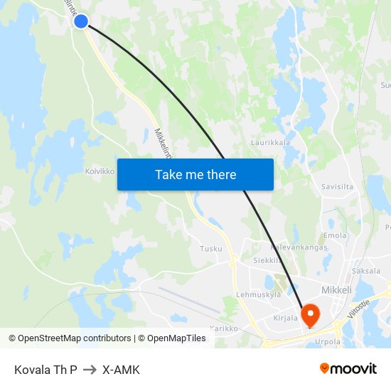 Kovala Th  P to X-AMK map