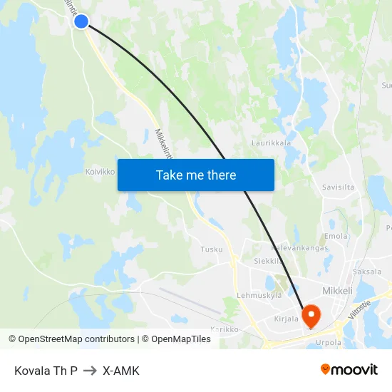 Kovala Th  P to X-AMK map