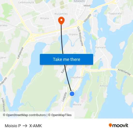 Moisio  P to X-AMK map