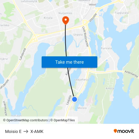 Moisio  E to X-AMK map