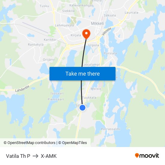 Vatila Th  P to X-AMK map