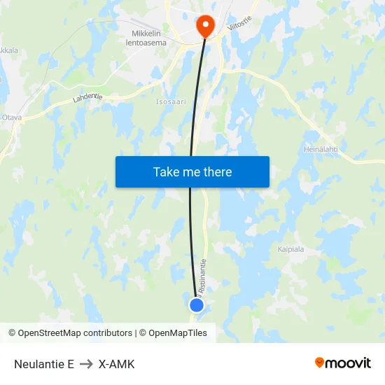 Neulantie  E to X-AMK map