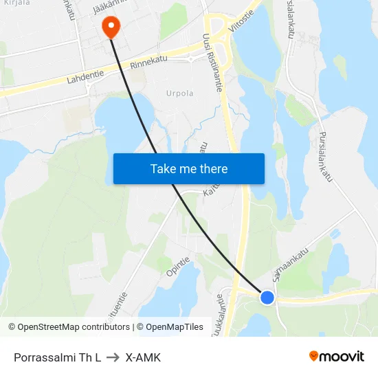 Porrassalmi Th  L to X-AMK map