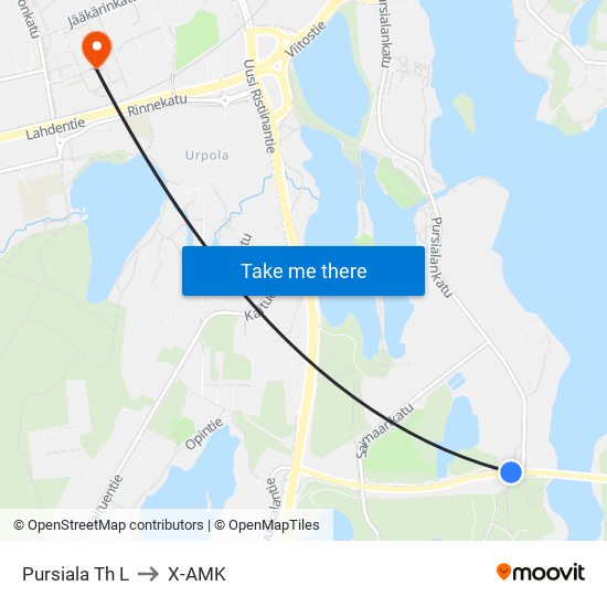 Pursiala Th  L to X-AMK map