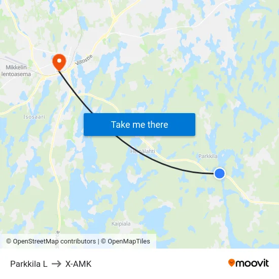 Parkkila  L to X-AMK map