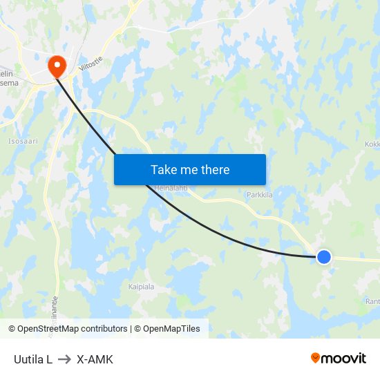 Uutila  L to X-AMK map