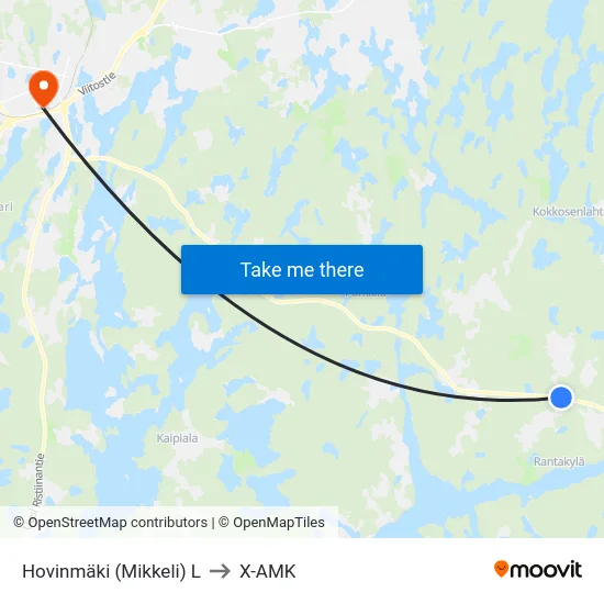 Hovinmäki (Mikkeli)  L to X-AMK map