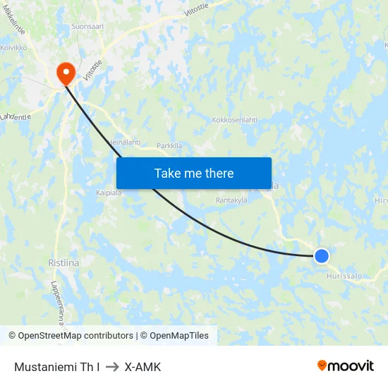 Mustaniemi Th  I to X-AMK map