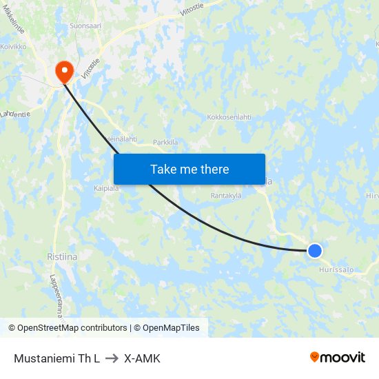 Mustaniemi Th  L to X-AMK map