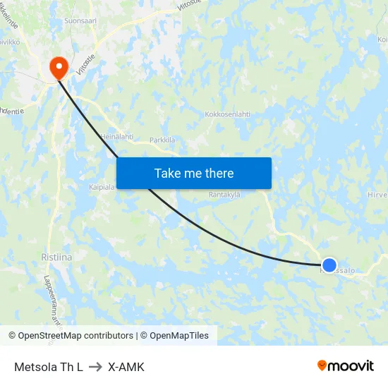 Metsola Th  L to X-AMK map