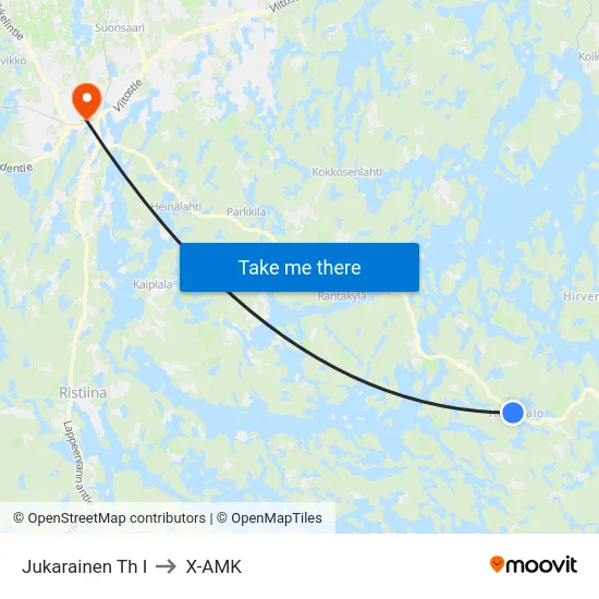 Jukarainen Th  I to X-AMK map