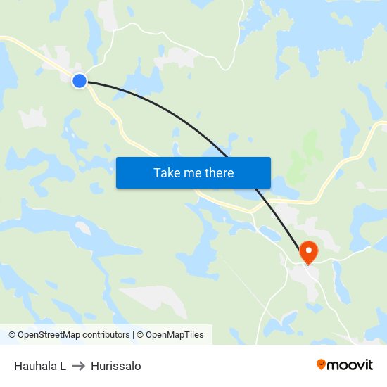 Hauhala  L to Hurissalo map