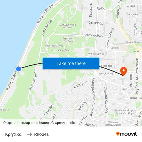 Kritika 1 to Rhodes map