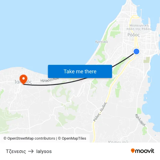 Genesis to Ialysos map