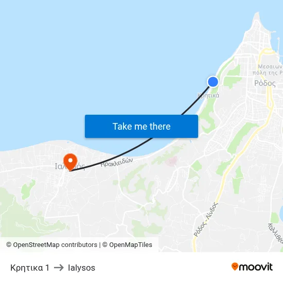 Kritika 1 to Ialysos map