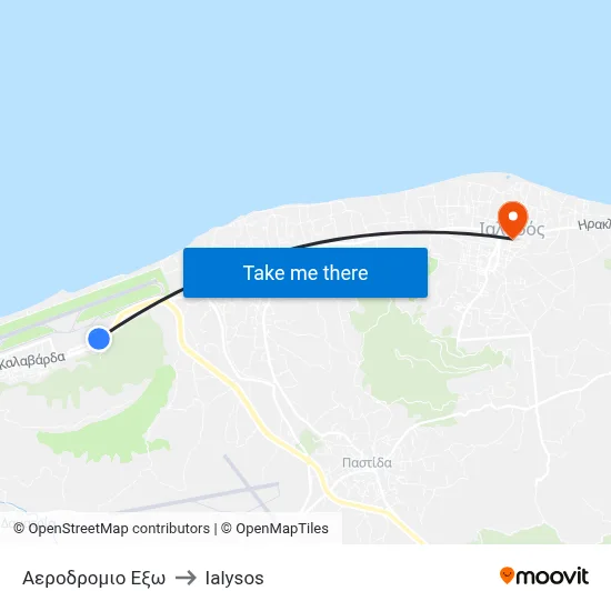 Airport External to Ialysos map