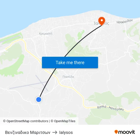 Maritson Gas Station to Ialysos map