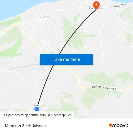 Maritsa 3 to Ialysos map