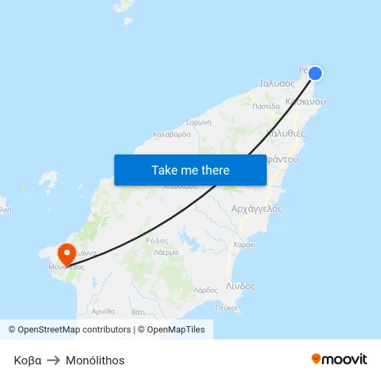 Kova to Monolith map