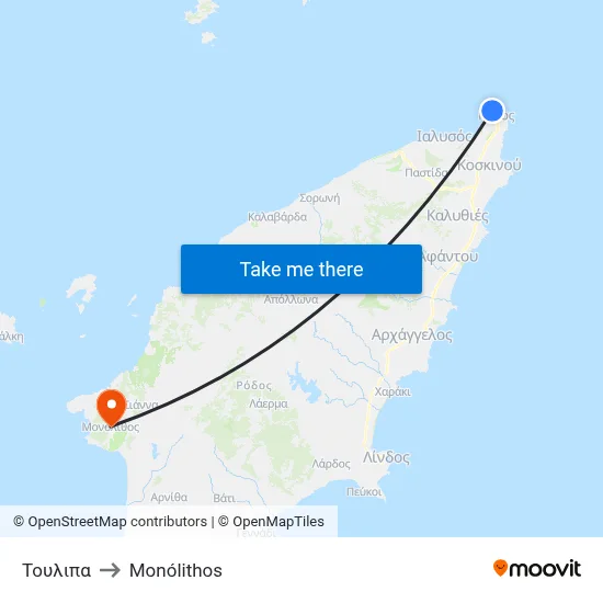 Tulip to Monolith map