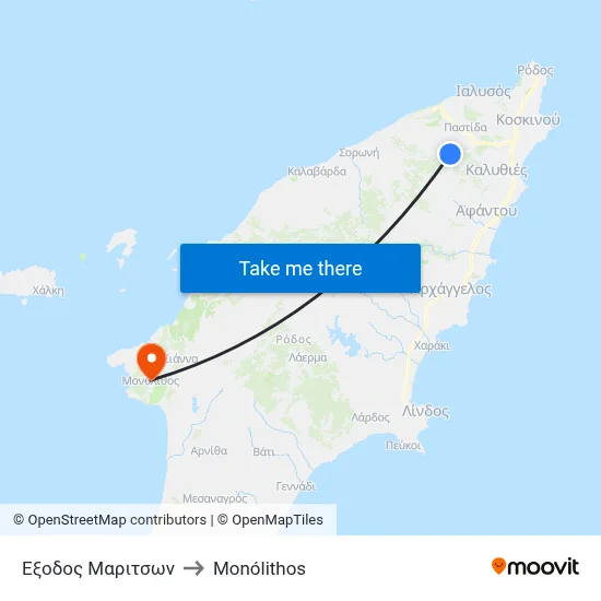 Maritson Exit to Monolith map