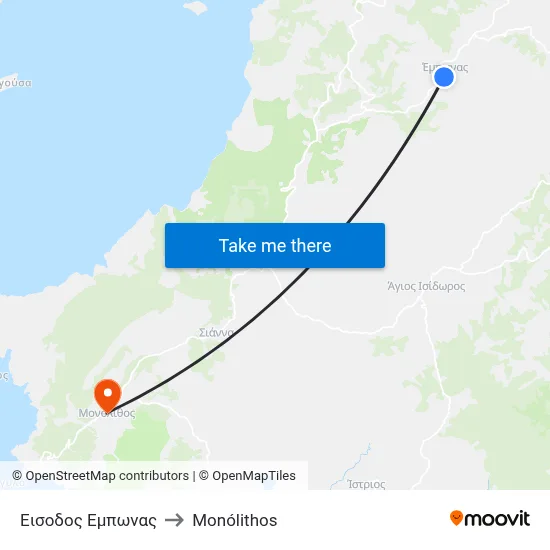 Emponas Entrance to Monolith map