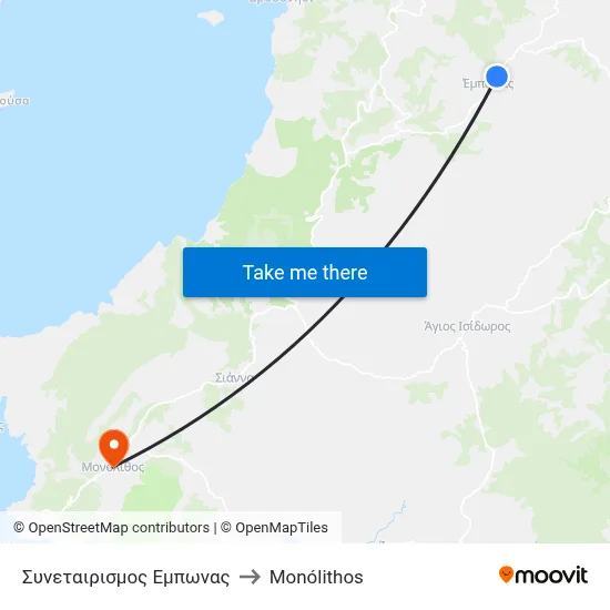 Emponas Cooperative to Monolith map