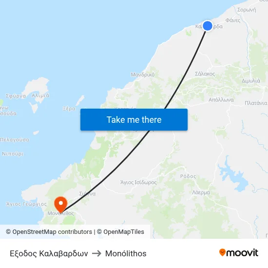Kalvardes Exit to Monolith map