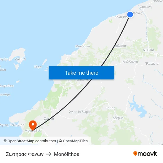 Sotiras Fanon to Monolith map