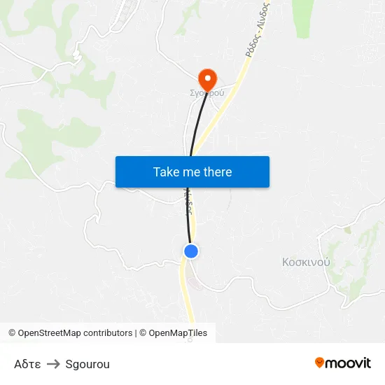 ADTE to Sgourou map