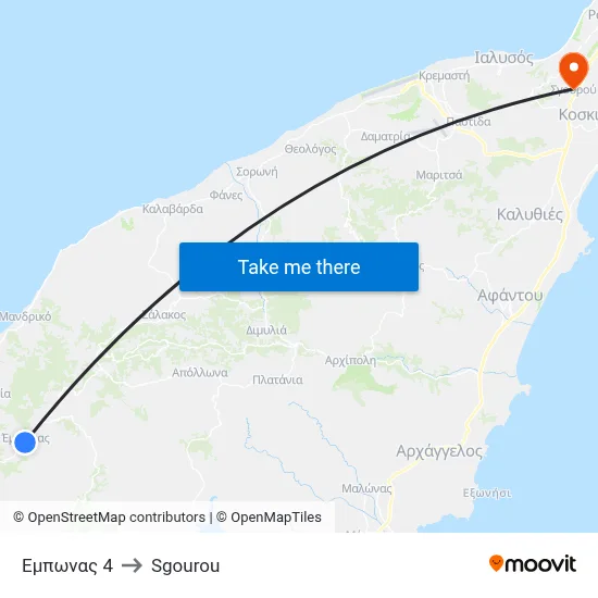 Emponas 4 to Sgourou map