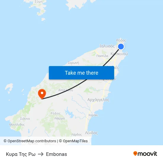 Kyra tis Ro to Embonas map