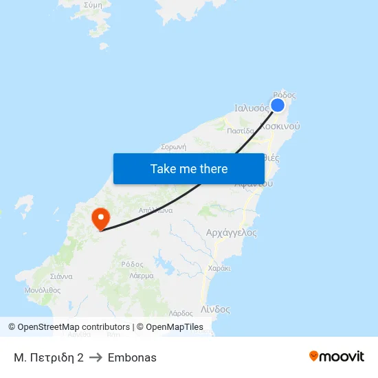 M. Petridi 2 to Embonas map