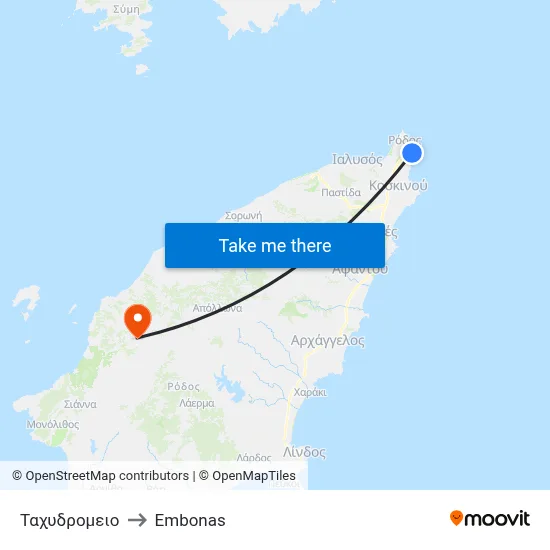 Post Office to Embonas map