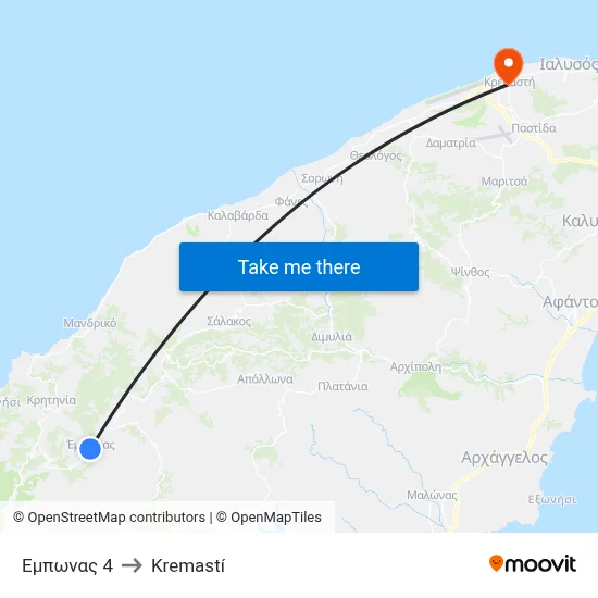 Emponas 4 to Kremasti map