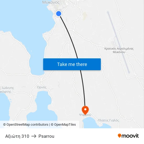 Axioti 310 to Psarrou map