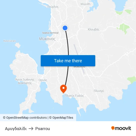 Amygdalidi to Psarrou map