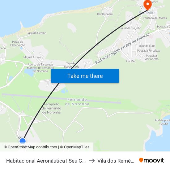 Habitacional Aeronáutica | Seu Galego to Vila dos Remédios map